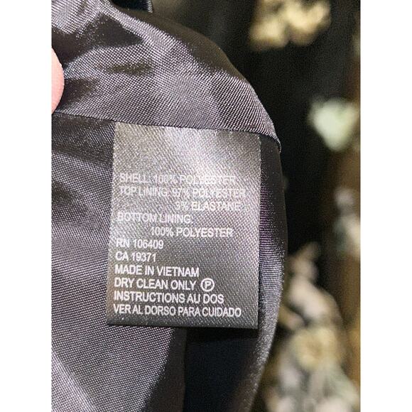 Tahari ALS Prom Homecoming Wedding Formal Floral Embroidered Maxi Formal Dress - Picture 13 of 14